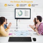 Trueque Full Size Wireless Keyboard and Mouse Combo