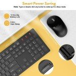 Trueque Full Size Wireless Keyboard and Mouse Combo