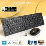 Trueque Full Size Wireless Keyboard and Mouse Combo
