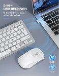 TECKNET Wireless Mini Keyboard and Mouse Combo