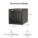 QNAP TS-453E 4-Bay Desktop NAS with Intel Celeron