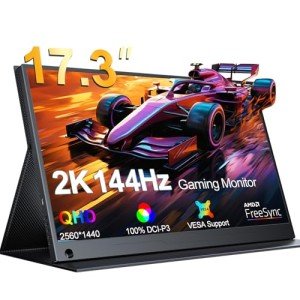 UPERFECT 17.3" 2K 144Hz Portable Gaming Monitor