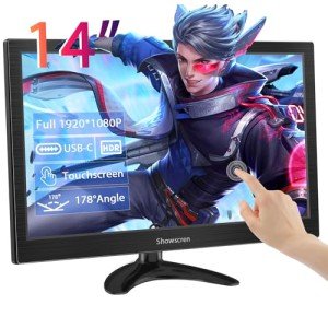 14-Inch Portable Touchscreen FHD Monitor with HDMI/USB-C