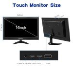 14-Inch Portable Touchscreen FHD Monitor with HDMI/USB-C