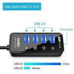 Atolla 4-Port USB 3.0 Hub with Smart Charging