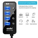 Atolla 4-Port USB 3.0 Hub with Smart Charging