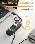 iDsonix 4-Port USB 3.0 Hub for Laptop