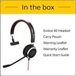 Jabra Evolve 40 UC Wired Mono Headset
