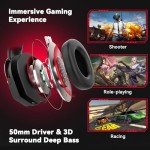 IMYB A88 Noise Cancelling Gaming Headset - Red