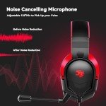 IMYB A88 Noise Cancelling Gaming Headset - Red