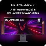 LG Ultragear 45-Inch Curved OLED Gaming Monitor