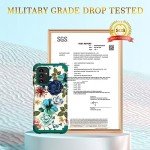 Galaxy A13 5G Heavy Duty Protective Case - Teal Flowers