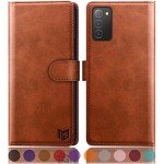 Samsung Galaxy A03S RFID Wallet Case - Light Brown