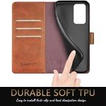 Samsung Galaxy A03S RFID Wallet Case - Light Brown