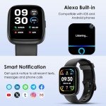 KEEPONFIT 1.83" Touch Screen Smartwatch with Alexa