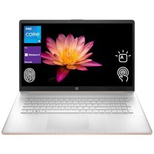 HP 17.3" Touchscreen Rose Gold Laptop, Intel i5