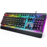 TeckNet RGB Gaming Keyboard with Wrist Rest