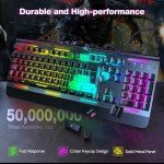 TeckNet RGB Gaming Keyboard with Wrist Rest