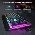 TeckNet RGB Gaming Keyboard with Wrist Rest