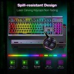TeckNet RGB Gaming Keyboard with Wrist Rest
