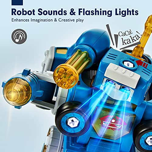 5-in-1 Transforming Robot Trucks - Age 4-8