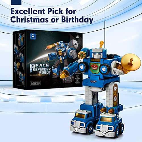 5-in-1 Transforming Robot Trucks - Age 4-8