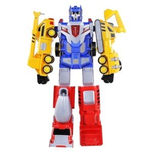 Construction Vehicles Transform Robot Kids Toys