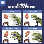 Remote Control Dinosaur Toy with Sound & Light