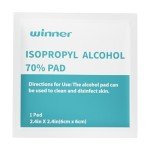 Isopropyl Alcohol 70% Pads - 200 Individually Wrapped