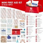 Compact 140-Piece Mini First Aid Kit