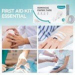 Hypoallergenic Surgical Tape for Sensitive Skin - 16 Rolls