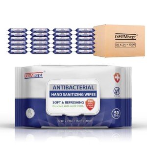 Germisept Bulk Antibacterial Hand Sanitizing Wipes