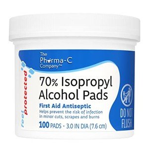 70% Isopropyl Alcohol Pads - First Aid Wipes