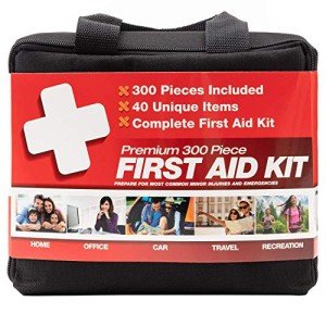 M2 BASICS 300-Piece Professional First Aid Kit