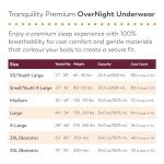 Tranquility Premium OverNight Disposable Absorbent Underwear - Maximum Absorbency, All-Night Sleep, Breathable Comfort - 34 oz Capacity, M, 72 Count