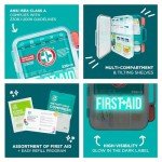 Comprehensive 326-Piece First Aid Kit - Teal