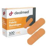 Dealmed Sterile Flexible Adhesive Bandages - 100 Pack