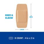 Nexcare Waterproof Cushioned Knee & Elbow Bandages