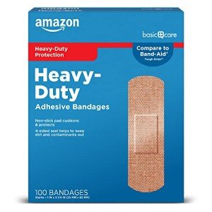 Heavy-Duty Fabric Adhesive Bandages, 100 Count