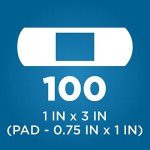 Heavy-Duty Fabric Adhesive Bandages, 100 Count