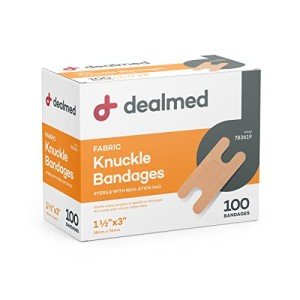 Flexible Adhesive Knuckle Bandages - 100 Count