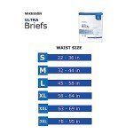 McKesson Ultra Briefs, Incontinence, Heavy Absorbency, Large, 18 Count, 4 Packs, 72 Total