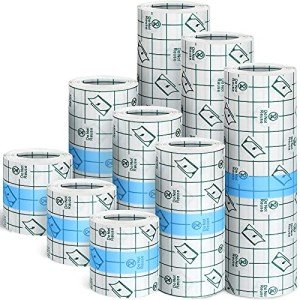 Waterproof Transparent Bandage Rolls in 3 Sizes