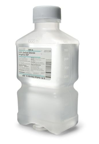 Normal Saline 1000ml 0.9% Sodium Chloride - 2 Pack