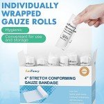 24 Count 4" x 4 Yards Gauze Bandage Rolls