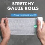 24 Count 4" x 4 Yards Gauze Bandage Rolls