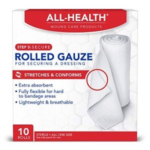 Rolled Gauze Pads 3" x 2.5 Yds, 10 Count