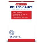 Rolled Gauze Pads 3" x 2.5 Yds, 10 Count