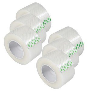 Clear Medical Tape Rolls for Wound Care - 6 Pack