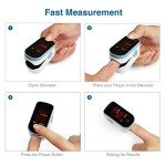 CHOICEMMED Portable Finger Pulse Oximeter - Blue